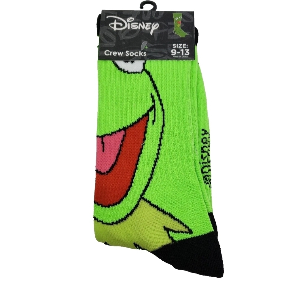 4 /$25 Kermit the Frog Crew Socks Unisex The Muppets Jim Henson